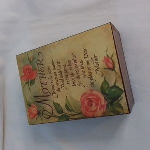 Wooden Mother Trinket Box